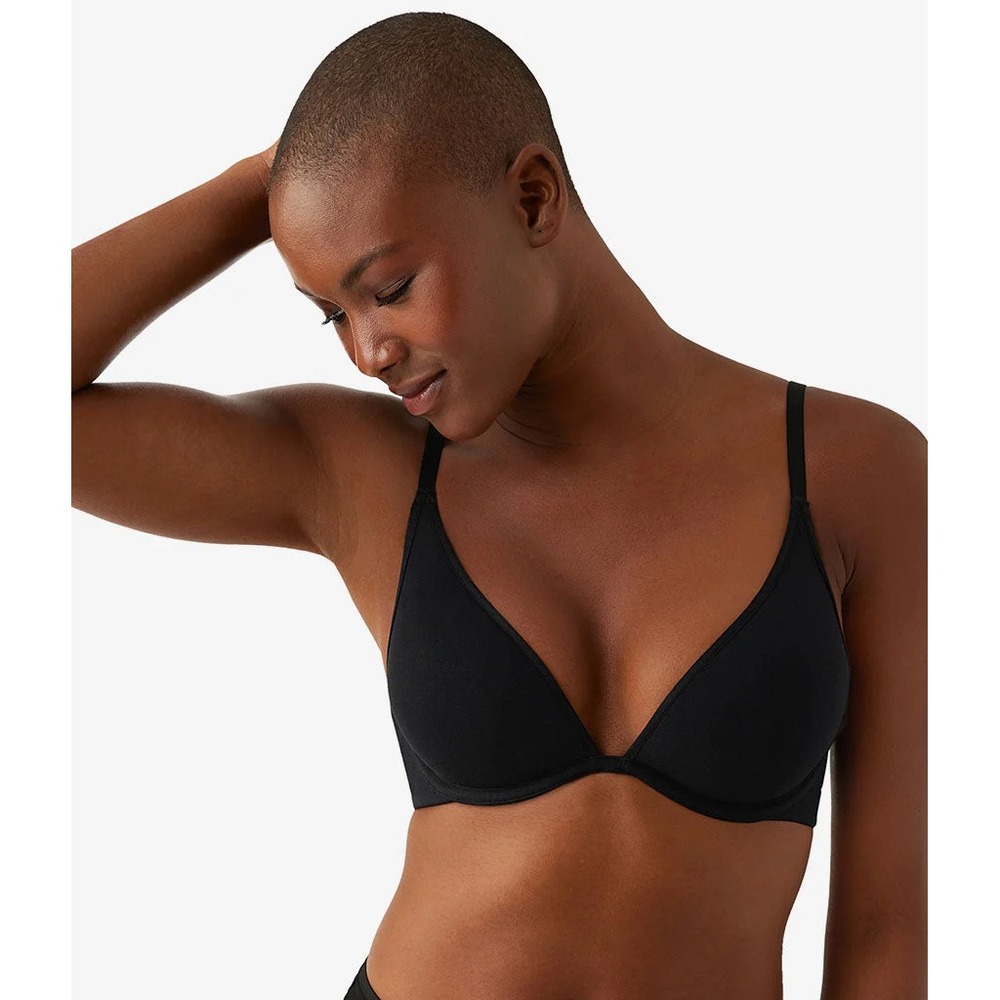 b.tempt'd by Wacoal Womens 32D Cotton To A Tee Plunge T-Shirt Bra in Black 995